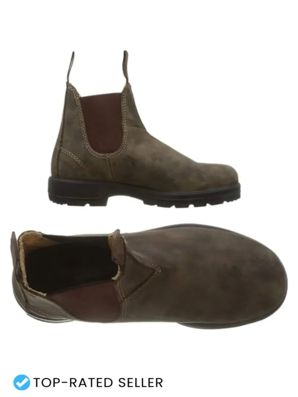 Waterproof Faux Leather Women's Ankle Chelsea Boots Round Toe Block Heel
